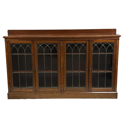 Lot 327 - Large oak bookcase