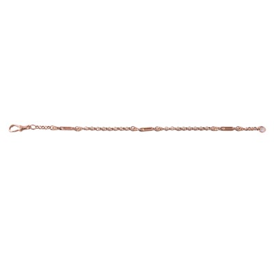 Lot 178 - A 9 carat rose gold bracelet.