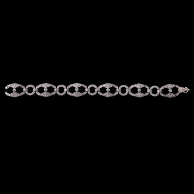 Lot 165 - A diamond bracelet.