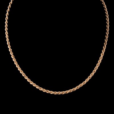 Lot 291 - A 9 carat yellow gold broken chain necklace, and a yellow metal tooth.