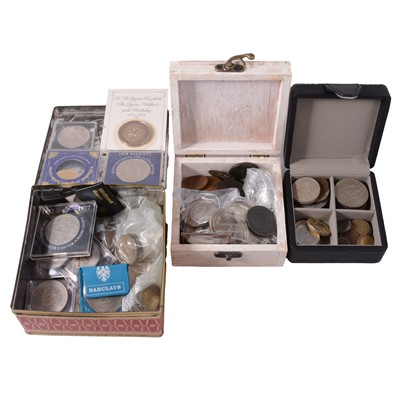 Lot 153 - Collection of mostly British coins, some silver content.