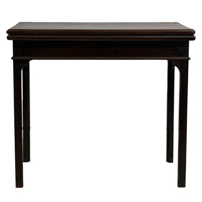 Lot 356 - Georgian mahogany card table
