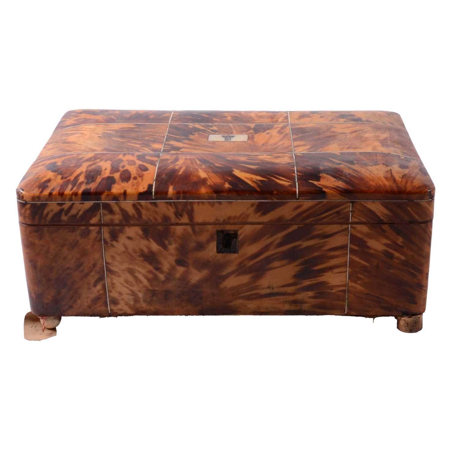 Lot 46 - Regency tortoiseshell workbox