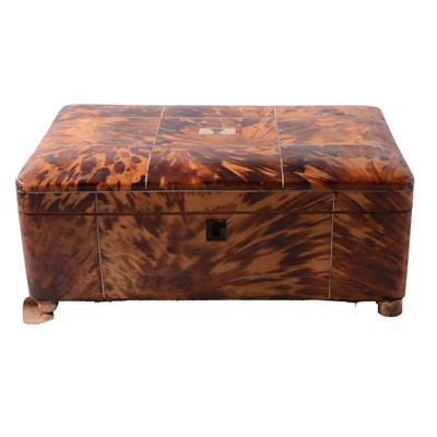 Lot 46 - Regency tortoiseshell workbox