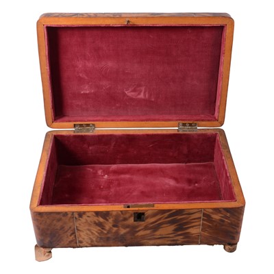 Lot 46 - Regency tortoiseshell workbox