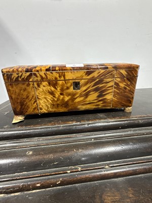 Lot 46 - Regency tortoiseshell workbox