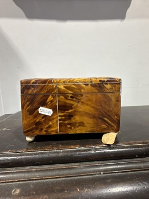 Lot 46 - Regency tortoiseshell workbox