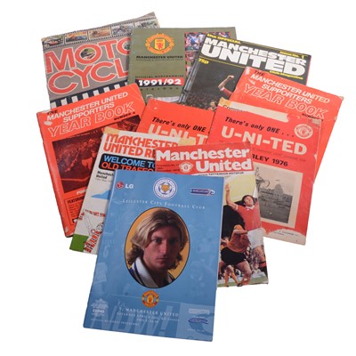 Lot 128 - Collection of football programmes, mostly Manchester United related, etc