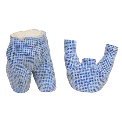 Lot 302 - Jim Cooper, two mosaic sculptural forms