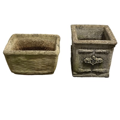 Lot 369 - Two concrete planters