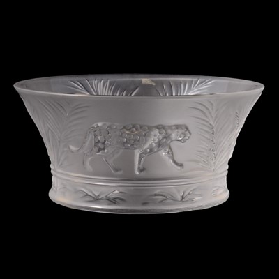 Lot 3 - Lalique Crystal, a 'Jungle' pattern bowl