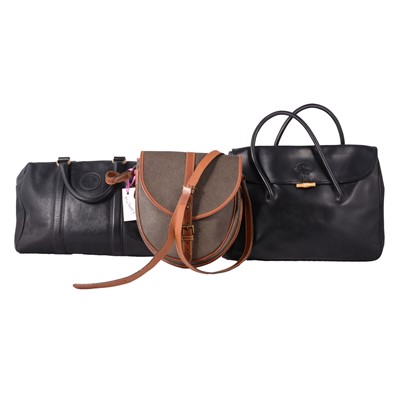 Lot 476 - Three vintage leather handbags, Mulberry, Longchamp, and Redwall D&N Rossi.