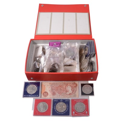 Lot 157 - Collection of coins, to include George II penny; some silver content