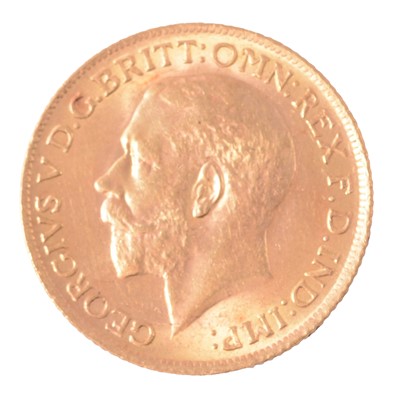Lot 126 - A Full Gold Sovereign Coin, George V 1914.