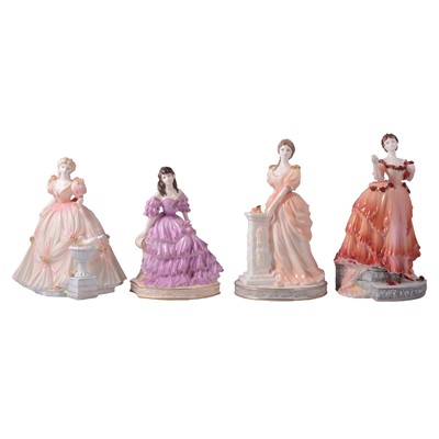 Lot 10 - Coalport, four limited edition bone china figurines, 'English Rose Collection'