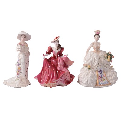 Lot 6 - Coalport, three limited edition figurines