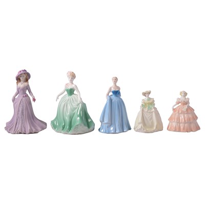 Lot 47 - Coalport, twelve assorted figurines