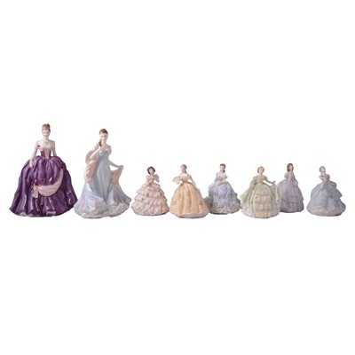 Lot 11 - Royal Worcester, eight limited edition bone china figurines