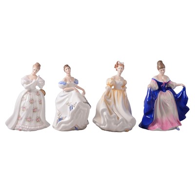 Lot 23 - Royal Doulton, eight figurines modelled by Peggy Davies.