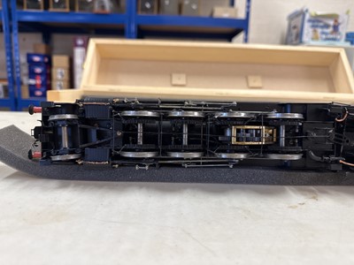 Lot 14 - Kit-built O-gauge model railway locomotive and tender, 8F class 2-8-0