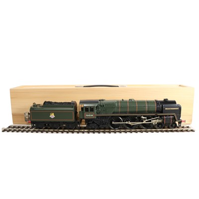 Lot 17 - DJH O-gauge model railway locomotive and tender, 'William Wordsworth'