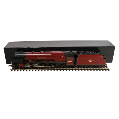 Lot 18 - DJH O-gauge model railway locomotive and tender, 'Duchess of Hamilton'