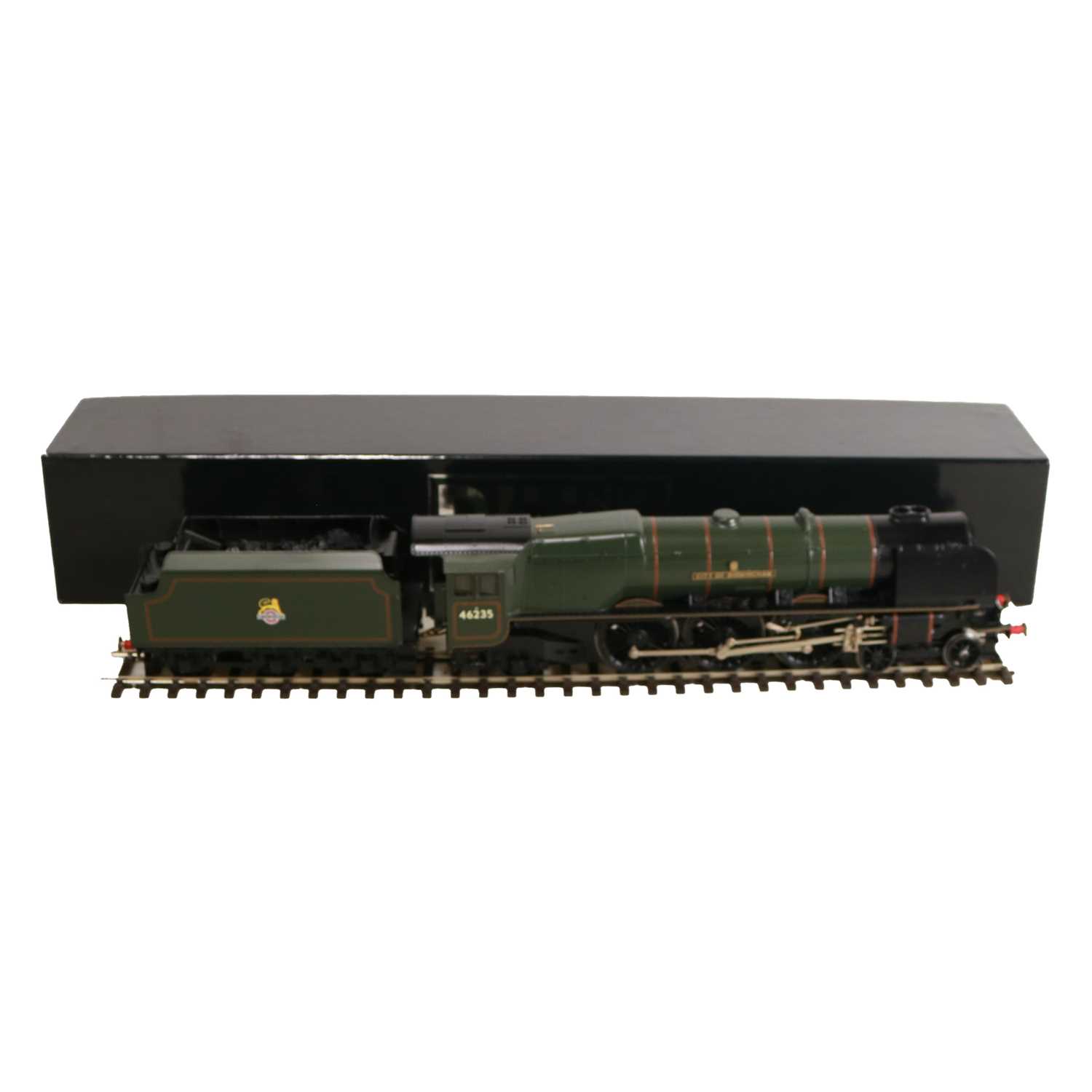 Lot 19 - DJH O-gauge model railway locomotive and tender, 'City of Birmingham'