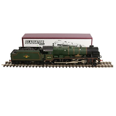 Lot 22 - Gladiator model kits, O-gauge model railway locomotive and tender, 'The Royal Warwickshire Regiment'
