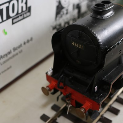 Lot 22 - Gladiator model kits, O-gauge model railway locomotive and tender, 'The Royal Warwickshire Regiment'