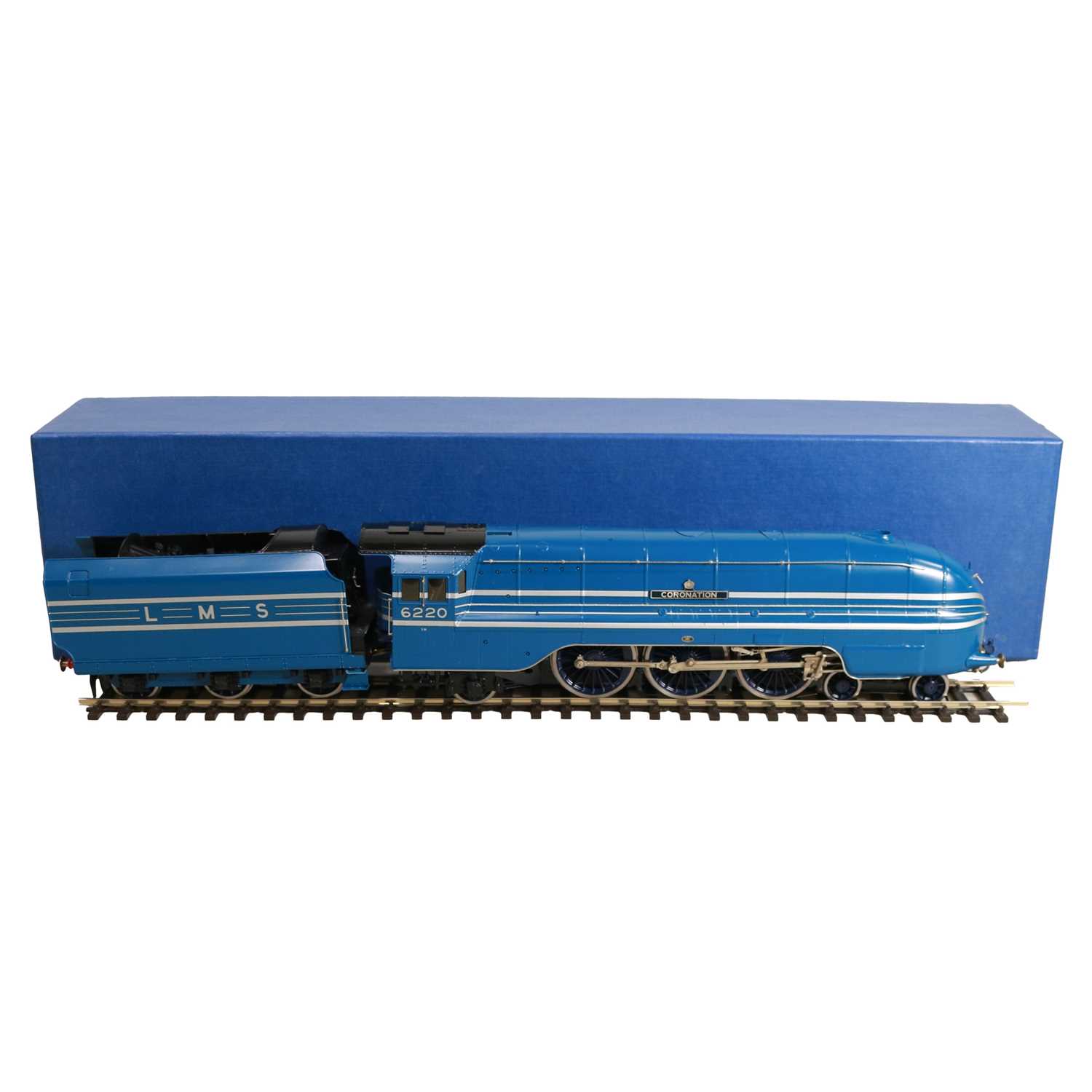 Lot 20 - DJH O-gauge model railway locomotive and tender, 'Coronation'