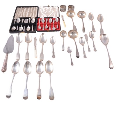 Lot 165 - Quantity of mixed silver cutlery