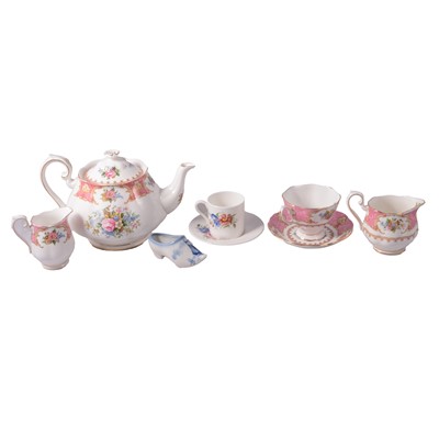 Lot 24 - Royal Albert, a 'Lady Carlyle' pattern tea service, and other wares