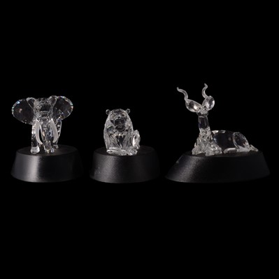 Lot 67 - Swarovski Crystal, three 'Inspiration Africa' figures
