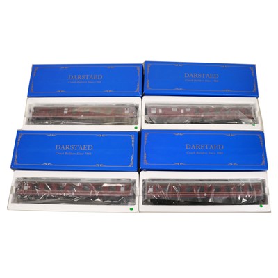 Lot 2 - Darstaed, O-gauge scale model railway set of four coaches