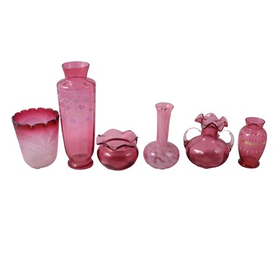 Lot 45 - Collection of Cranberry glasswares