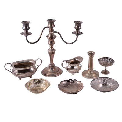 Lot 86 - Two boxes of assorted silver plate