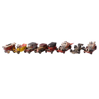 Lot 141 - Seven boxes of assorted loose playworn diecast vehicles