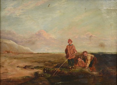 Lot 185 - Victorian school, Children rock pooling