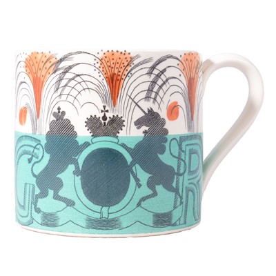Lot 14 - Eric Ravilious for Wedgwood, a rare 1937 Coronation mug