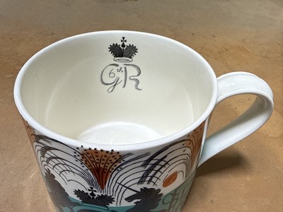 Lot 14 - Eric Ravilious for Wedgwood, a rare 1937 Coronation mug