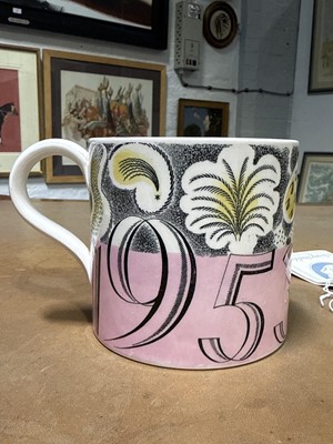 Lot 15 - Eric Ravilious for Wedgwood, a 1953 Queen Elizabeth II Coronation mug