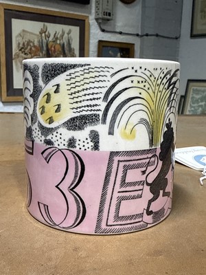 Lot 15 - Eric Ravilious for Wedgwood, a 1953 Queen Elizabeth II Coronation mug