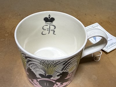 Lot 15 - Eric Ravilious for Wedgwood, a 1953 Queen Elizabeth II Coronation mug