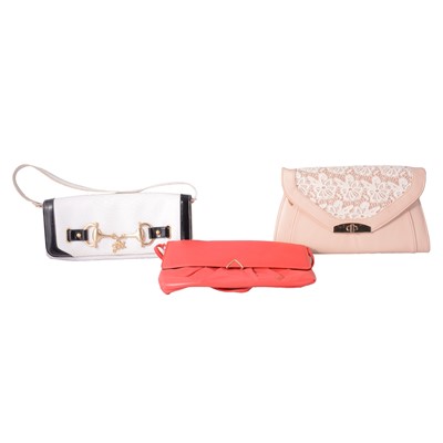Lot 480 - Ten faux leather and other material handbags, Tabitha Webb, Fiorelli, Julien Macdonald.