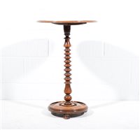 Lot 611 - Victorian walnut occasional table, circular...