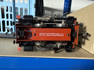 Lot 46 - ETS, O-gauge electric model railway, 0-4-0 steam locomotive 'HOESCH', and four cars