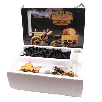 Lot 52 - Hornby, 3 1/2 inch gauge train set 'Stephenson's Rocket', and additional track