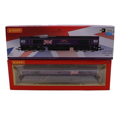 Lot 105 - Hornby (China), a OO gauge model railway Class 66 diesel locomotive 'King Charles III'