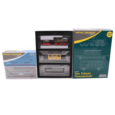 Lot 94 - Rapido Trains, a OO gauge model railway 'Titfield Thunderbolt' Train Pack