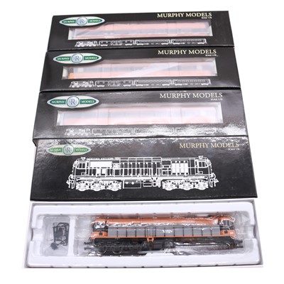 Lot 95 - Murphy Models, a OO gauge model railway Diesel loco and three coaches